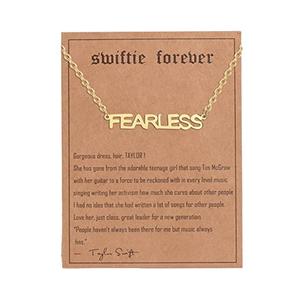 Álbum Música Inspirado Palabras <span class=keywords><strong>Taylor</strong></span> Swiftie Fans Collar de Amistad de acero inoxidable para niñas - Product Image 1