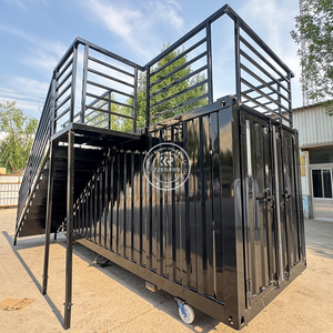 Conteneur d'expédition personnalisé pour restaurant sur roues Conteneur pliable pour restaurant conteneur de restaurant de 40 pieds avec terrasse - Product Image 4