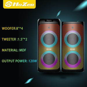 Nuevo sonido envolvente Altavoz de fiesta de 4*8 pulgadas Altavoz de fiesta de diente azul con luces <span class=keywords><strong>LED</strong></span> de bola en el panel superior - Product Image 5