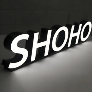 Acrylic 3D LED thư dấu hiệu kinh doanh sáng signage tùy chỉnh thép không gỉ cửa hàng biểu tượng ánh sáng lên LED kênh thư ký - Product Image 5