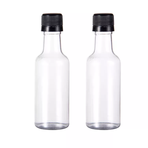 Bouteille de whisky personnalisée de 1,7 fl oz, petite bouteille de whisky vide en plastique PET, bouteille de <span class=keywords><strong>liqueur</strong></span> miniature pour alcool, bouteille de vin, 50 ml avec bouchons anti-effraction - Product Image 2