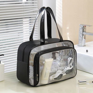 Bolsa <span class=keywords><strong>de</strong></span> Maquillaje Cosmética Impermeable <span class=keywords><strong>de</strong></span> PVC Transparente, Portátil, Duradera, <span class=keywords><strong>de</strong></span> Gran Capacidad, para Viajes y Playa, Personalizable <span class=keywords><strong>al</strong></span> por Mayor - Product Image 4