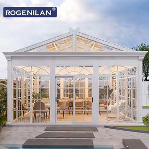 Pérgola de Doble Vidrio Personalizada ROGENILAN, Solárium Prefabricado Independiente de Aluminio para Exteriores - Product Image 2