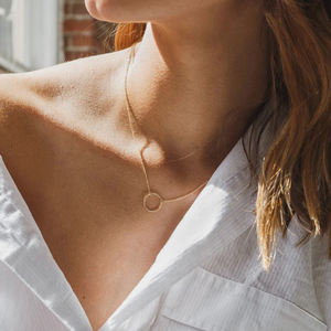 داينتي المرأة 18K الذهب مطلي طوق من الفولاذ المقاوم للصدأ قلادة التصفيف سلسلة المختنق بيان قلادة مجوهرات الأزياء - Product Image 3