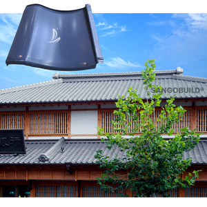 Japón Kawara Tejas Villa decorativa Metal materiales de construcción impermeable ligero Kawara Tejas compuestas - Product Image 2