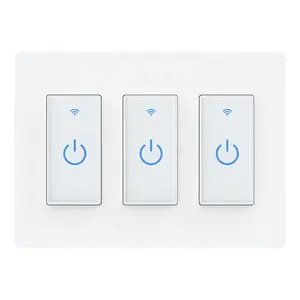 Tuya स्मार्ट जीवन एप्लिकेशन हमें अमेरिकी मानक स्मार्ट वाईफ़ाई नियंत्रण प्रकाश टच स्मार्ट बिजली स्विच वाईफाई प्रकाश स्विच