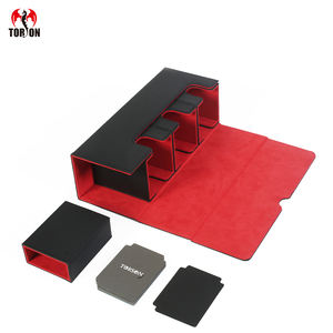 Estuche de Almacenamiento Torson 3 en 1, Impermeable y Ecológico, de Cuero PU y Terciopelo, para Más de 300 Cartas de Póker - Product Image 1