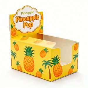 Hot Sale Recycled Materials Cardboard Countertop Display Boxes High Quality UV Coated Beverage Can Display Boxes for Snacking - Product Image 4