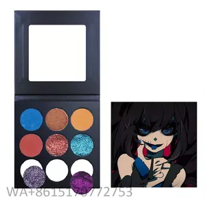 Palet eyeshadow diy 9 warna kustom tahan lama make up eyeshadow Anda sendiri