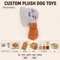 Jouet pour chien en peluche interactif avec son et expression amusante, pour soulager l'ennui et l'auto-entretenement, adapté aux Corgis, Bouledogues Français, petits et moyens chiens