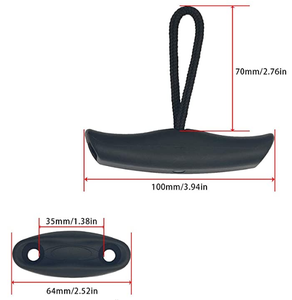 1 Paquete de Asas de Transporte para Kayak Individual con Cordón de Tracción en Forma de T y Ojos de Anclaje, Kit de Tapones de Drenaje para Kayak, Canoa, Bote - Product Image 5