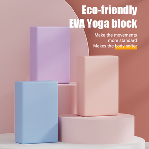 SANFAN Venta al por mayor personalizado impreso ligero de alta densidad EVA espuma Yoga ladrillo Durable antideslizante Bloque De Yoga <span class=keywords><strong>bloques</strong></span> con logotipo - Product Image 3