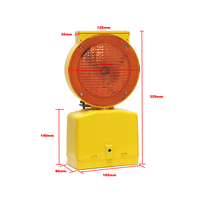 Chantier de Construction Routière LED Clignotant Fonction D'avertissement de feu de Signalisation Solaire
