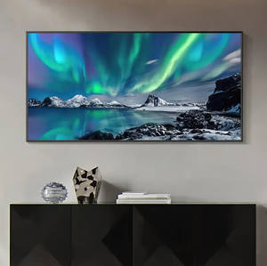 אולם כניסה לבית ציורי נוף זוהר דקורטיבי זוהר נוף בד - Product Image 6