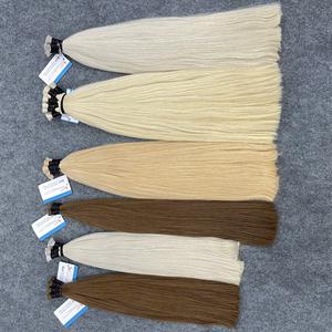 ผมต่อสีร้อนปริมาณมากผมธรรมชาติเนื้อเรียบหรูหราสีเต็มพร้อมส่งปรับแต่งสไตล์และความยาวได้ - Product Image 2