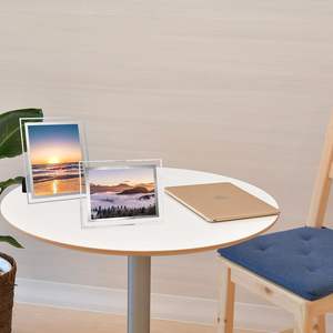 Cadre photo en verre suspendu A4 A5 6 pouces 7 pouces, cadre en cristal pour licence commerciale et certificat, pour utilisation décorative sur table - Product Image 3