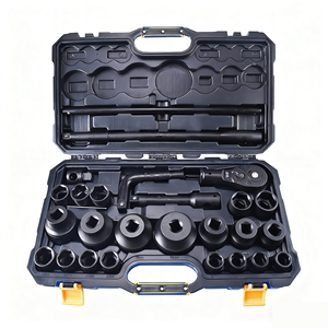 1/4 3/8 '1/2 7/8 भारी शुल्क क्रव संयोजन हेक्स मीट्रिक टोक़ सॉकेट सेट कार मरम्मत यांत्रिक उपकरण बॉक्स सेट - Product Image 2