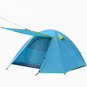 Tente de camping familiale d'extérieur double couche imperméable à armature droite, type Glamping Oxford, ouverture rapide automatique, haute performance - Product Image 2