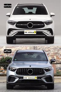 Kit carrosserie GLC63 AMG de qualité supérieure pour <span class=keywords><strong>Mercedes</strong></span> X254 <span class=keywords><strong>GLC</strong></span> <span class=keywords><strong>2023</strong></span>+ : Pare-chocs sport, calandre, tuyau d'échappement, modification automobile - Product Image 4
