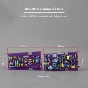 U87 103 107 240 grande diaframma DIY microfono scheda di circuito <span class=keywords><strong>AC</strong></span> <span class=keywords><strong>DC</strong></span> convertitori scheda montaggio per sostituzione riparazione aggiornamento - Product Image 2