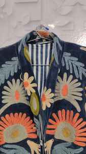 Chaqueta suzani tie dye tnt, chaqueta larga suzani para mujer, estilo bohemio, gitano, crewel, ideal para primavera, festivales, regalo especial. - Product Image 4