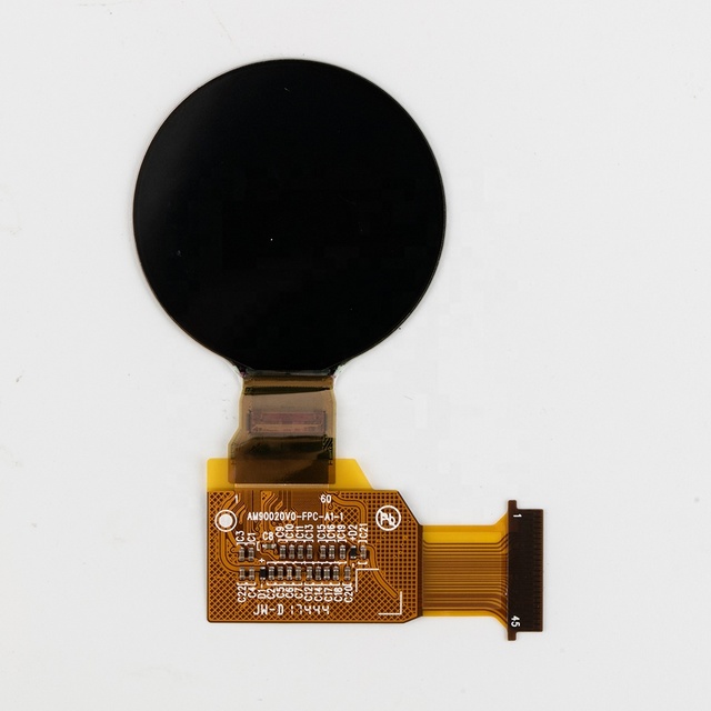 1.3 Inch AMOLED Mini OLED Round Micro Display 128x128 Dots SH1107 with 4-wire SPI/I2C Interface for Smart Watch