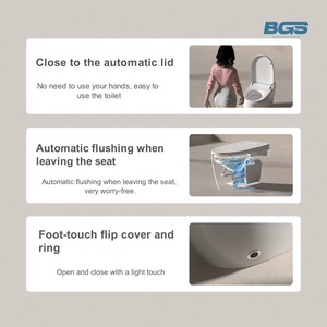 <span class=keywords><strong>Toilette</strong></span> intelligente montée au sol avec angle de <span class=keywords><strong>jet</strong></span> <span class=keywords><strong>d</strong></span>'<span class=keywords><strong>eau</strong></span> réglable et lavage à <span class=keywords><strong>jet</strong></span> de massage <span class=keywords><strong>d</strong></span>'intensité et télécommande incluse - Product Image 3