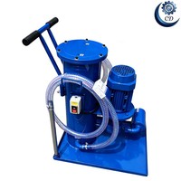 Chariot de filtration d'huile hydraulique portable avec manomètre pour outils de machine, fabriqué aux États-Unis et au Canada