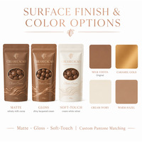 Sachets Doypack Premium pour Chocolat au Lait avec Fenêtre, Fermeture Zip Refermable, Emballage Alimentaire Personnalisable pour Chips et Chewing-gum