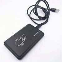 Barato 125Khz 13,56 MHZ Control de acceso de solo lectura Interfaz USB IC Tarjeta de identificación Lector RFID