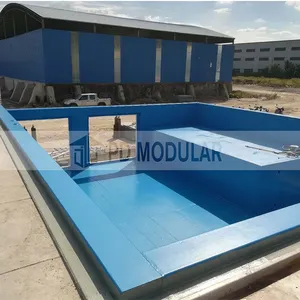 Prefab Pool Mobiele Moderne Goede Prijs Eindeloze Zwembad Met Filtratie Systeem