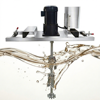 Agitateur mélangeur en acier inoxydable multi-tailles pour produits chimiques, détergents, savon liquide et liquides de lessive (IBC)