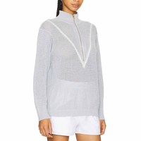 Fabricant OEM de vêtements personnalisés Offre Spéciale pull décontracté à col rabattu et fermeture éclair en tricot minimaliste