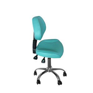 White Classic Multifunctional Pedicure Chair Copper/Glass Backrest Nail Salon Technician Chair Customizable Color Heat Vibration - Product Image 3