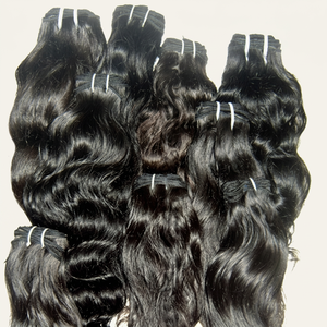 Extensiones de Cabello Remy 100% Natural del Sur de la India, Sin Procesar, de la Mejor Calidad, Sin Caída, Sin Enredos, 100g, Hechas a Máquina - Product Image 1