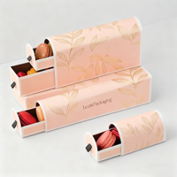 Boîte à tiroir d'emballage personnalisé de luxe pour biscuit macaron Thé de l'après-midi Desserts sucrés Boîte à macaron Cookie Emballage en papier pour aliment cadeau