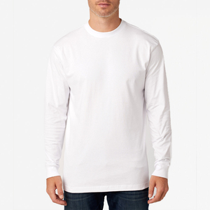 T-shirt Urbain Premium en Coton Uni à Manches Longues pour Homme, Silhouette Moderne, Streetwear Brodé, Tricoté, Écologique et Respirant - Product Image 3