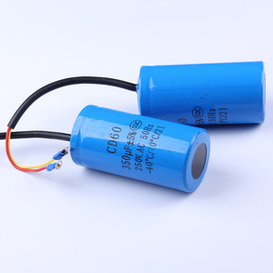 Condensateur de démarrage Cd60 350µF 250V AC pour moteurs électriques et compresseurs d'air - Product Image 1