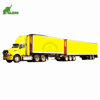 Semirremolque de plataforma plana de servicio pesado con caja de carga y paredes laterales para transporte de mercancías