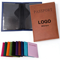 Étui Portefeuille de Voyage en PU pour Passeport, Organisateur de Documents, Sans Fermeture, Vente en Gros, Housse de Passeport Économique