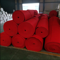 Red Rib Hochzeits teppich des Herstellers Outdoor Polyester Vlies Event Expo Teppich Teppiche & Sets Wand-zu-Wand-Teppich