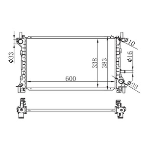 Großhandel Auto Ersatzteile Auto Aluminium Luftkühlung Kühler YS4Z8005BB geeignet für Ford Focus Limousine Focus Turnier - Product Image 2