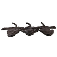 Ensemble de 3 crochets muraux en fonte, Singes Sages, design moderne, faits à la main, écologiques, sculpture artistique pour salon, décoration intérieure
