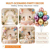 Ballons métallisés chromés 32 couleurs, 5, 10, 12, 18, 36 pouces, en latex épais, pour mariage, anniversaire, fournitures de fête