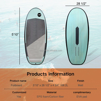 Planche de surf hydrofoil en fibre de carbone avec noyau en EPS pour sports nautiques unisexes