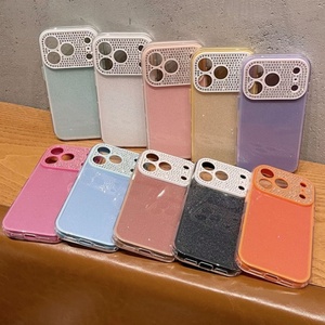 เคสโทรศัพท์มือถือแบบ 2 in 1 ดีไซน์หรูหรา ประดับเพชร ป้องกันรอยขีดข่วน สำหรับ iPhone 13 14 15 16 17 pro max  OEM ฝาหลังแบบกำหนดเองได้ - Product Image 6
