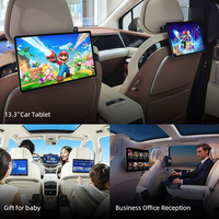 Layar Sentuh Hiburan Kursi Belakang 13,3 Inci Grosir, Mendukung Ponsel, Wireless Mirror Link, Input HDMI untuk Denza BMW BYD Trumpchi