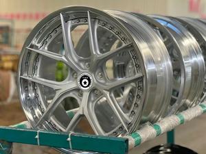 Trz 18 19 20 21 22 23 24 pouces jantes de voiture de tourisme 5x120 5x112 5x114.3 forgé personnalisé 2 pièces jantes polies <span class=keywords><strong>champagne</strong></span> - Product Image 5