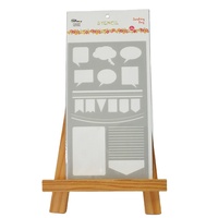 Pochoir en plastique gris clair Bullet pochoir pour carnet de notes