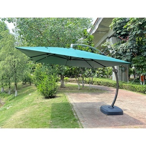 Parapluie de mariage blanc moderne en aluminium imperméable avec base, parapluie à colonne incurvée suspendu en gros de l'usine 2026 - Product Image 3